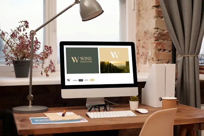 Bureau de travail cosy avec un ordinateur pour travailler l'UX design d'un site e-commerce à Rennes